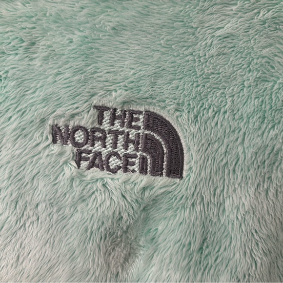 The North Face Mint Green Fleece Jacket Medium M Full Zip Cozy Soft Women’s - Picture 5 of 9